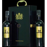 Hộp Gỗ Sơn Mài 2 Chai Rượu Vang Cao Cấp