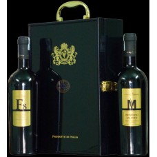 Hộp Gỗ Sơn Mài 2 Chai Rượu Vang Cao Cấp