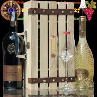 Hộp Gỗ 2 Chai Rượu Vang