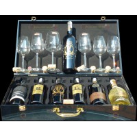 Món Quà Đẳng Cấp Doanh Nhân => Hộp Gỗ Sơn Mài 6 Chai Rượu Vang